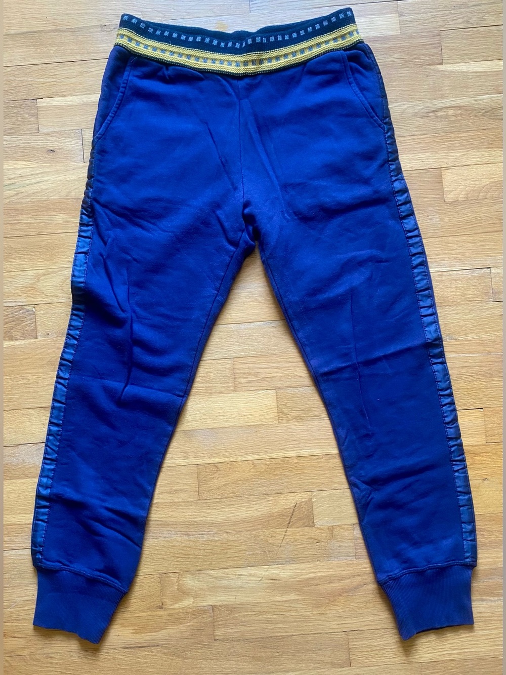 Diesel Royal Blue Joggers with Yellow Waistband